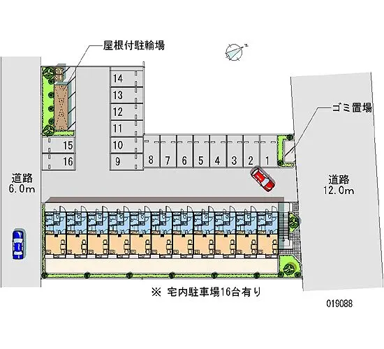 ★手数料０円★北足立郡伊奈町内宿台４丁目　月極駐車場（LP）